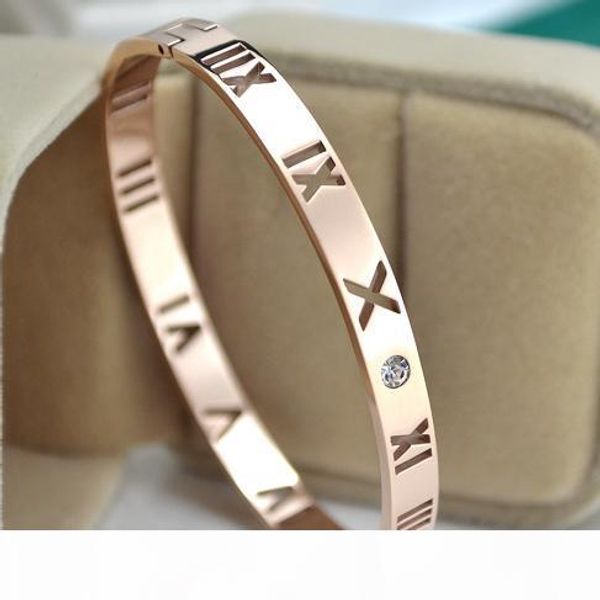 

f grade cuff bangles bracelets for women silver and gold rome number bangles bracelet for sale silver jewelry wholesale bracelets, Black