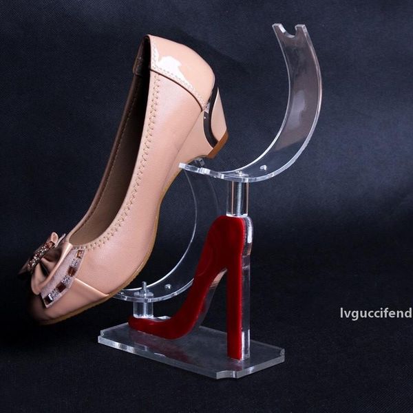 

acrylic display plastic shoe support shelf high heels women s shoes display stand shoe rack u - shaped frame