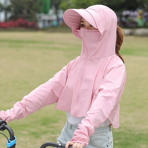 

screen sun bicycle sunshade children's summer korean style all-match cycling sunshade hat large eaves uv-proof outdoor travel sun hat, Blue;gray