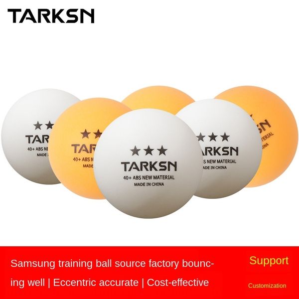 

tabson multi-ball training table tennis abs new material 40 + hit-resistant bulk yellow-white table tennis