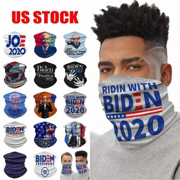 

us stock 14 styles biden mask cycling new wristband multi-purpose mask festive magic scarf party masks bandana motorcycle scarves fy9157, Black