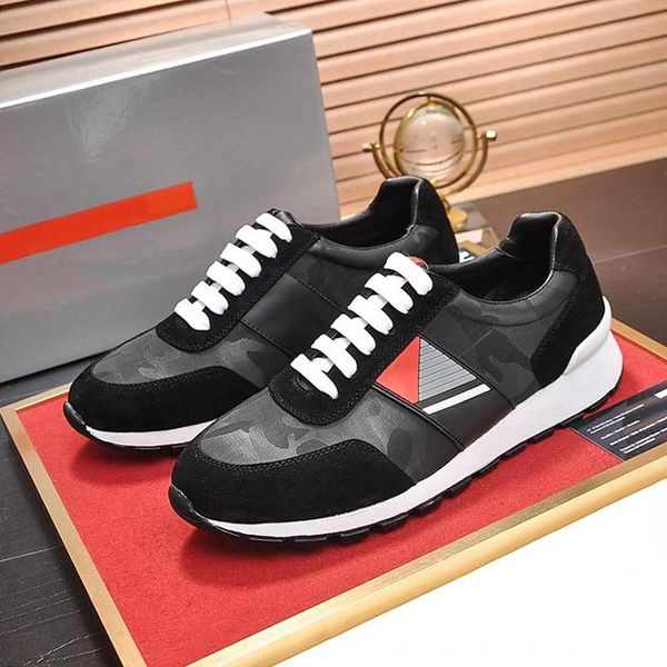 

люкс мужская обувь кроссовки повседневная мода scarpe sportive da uomo lightweight технические ткани кроссовки мужские обувь резиновая подош, Black