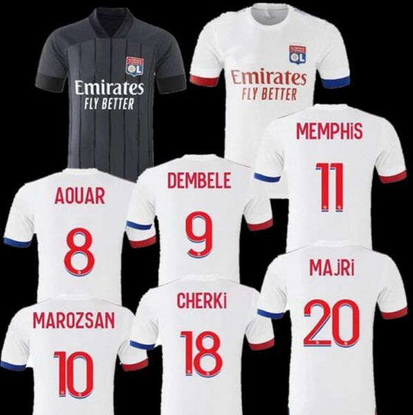 

20-21 майо де ноги olympique lyonnais лион футбол джерси 2020-21 майо де лион футбол рубашка траор мемфис пр джерси лиона рубашка, Black;yellow