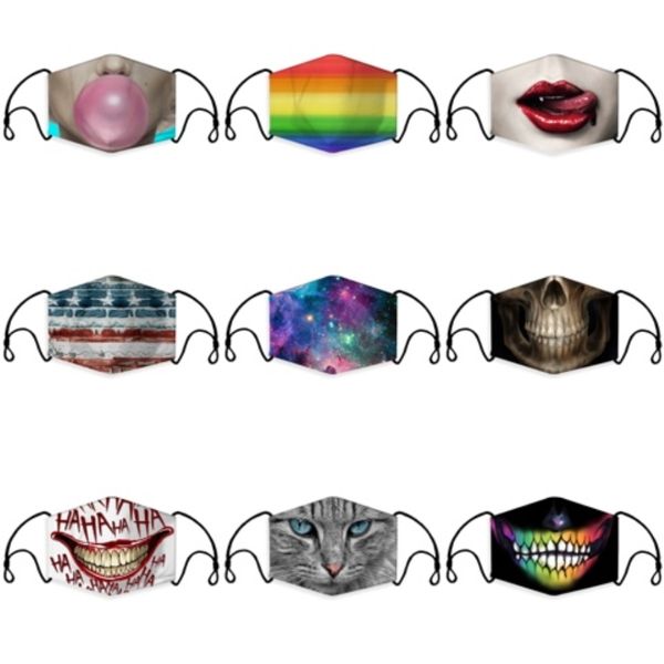 

anti dust face mouth er pm2.5 mask dustproof anti-l washable reusable ice silk cotton masks tools#375
