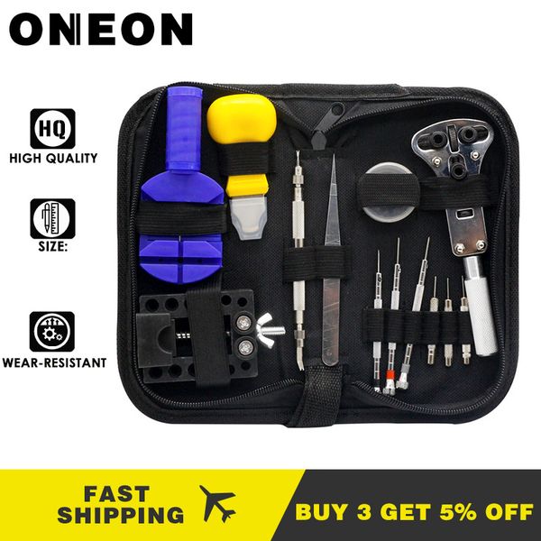 

repair tools & kits oneon 147pcs watch kit with carrying case professional opener pin link remover bar instruments set(16-147pcs)