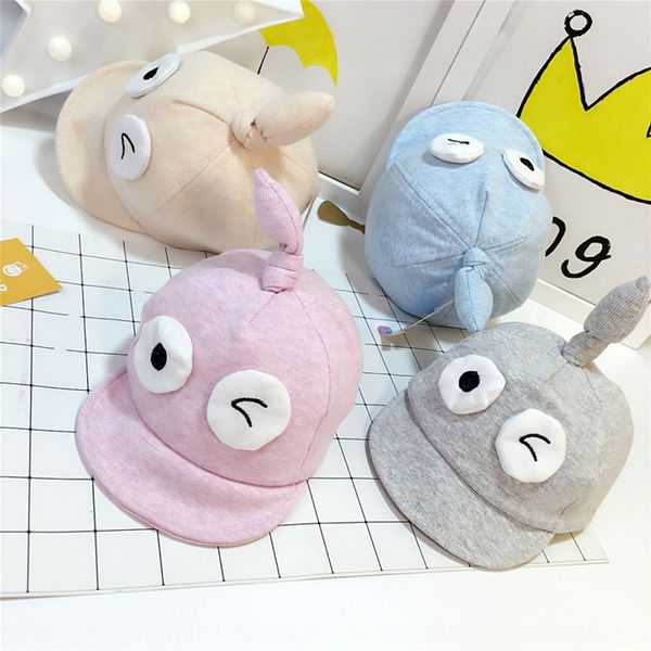 

soft edge cotton eyes short brim cap cap sunshade baby hat autumn cute baby sunshade outdoor children's hat, Blue;gray