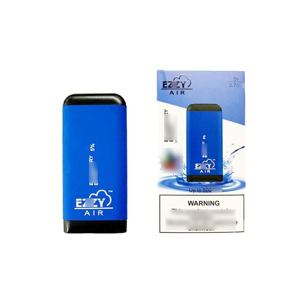 

Новые 8 цветов Ezzy AIR Одноразовые устройства Pod Vape Pen 2,7 мл опорожнить испарителем 500puffs Vape Pen E-Сигареты Ezzy Овальный Xtra