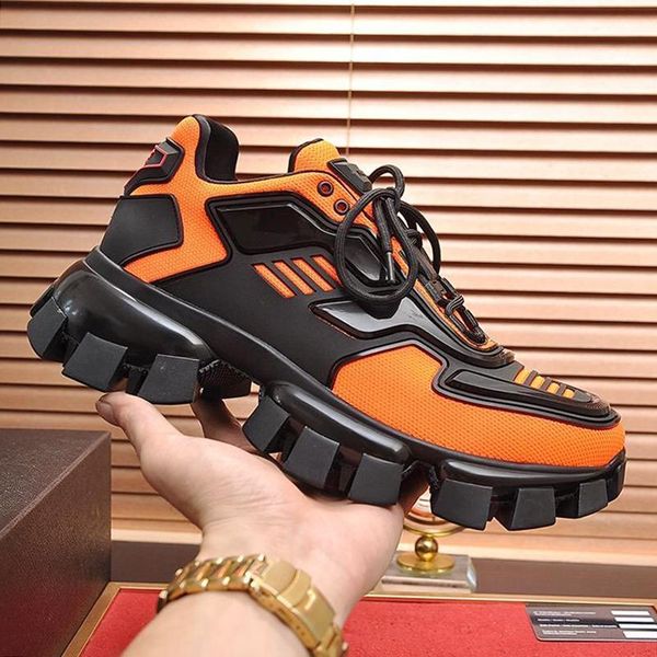 

luxury cloudbust thunder knit sneakers men 's shoes chaussures pour hommes breathable lightweight style shoes plus size sports men sho, Black