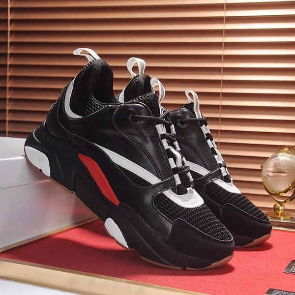 

men 's shoes b22 calfskin sneaker new arrival luxury fashion casual autumn and winter sports shoes fast delivery soft foot, Black