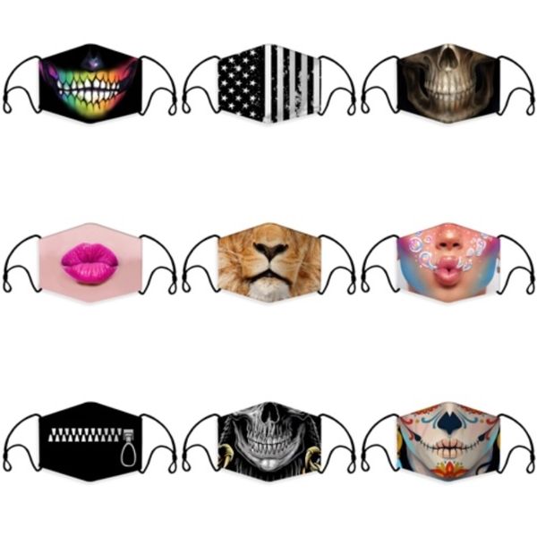 

child designer active protective masks boys girls cartoon mouth face masks s anti-dust breathable earloop washable reusable cotton mask#425