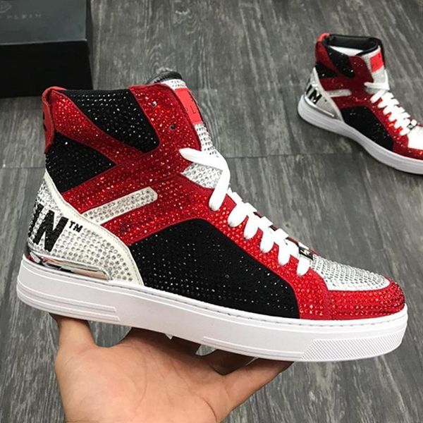 

new mens shoes sneakers luxury boots winter comfort mens shoes casual money beast hi -style ankle boots herrenstiefel men, Black