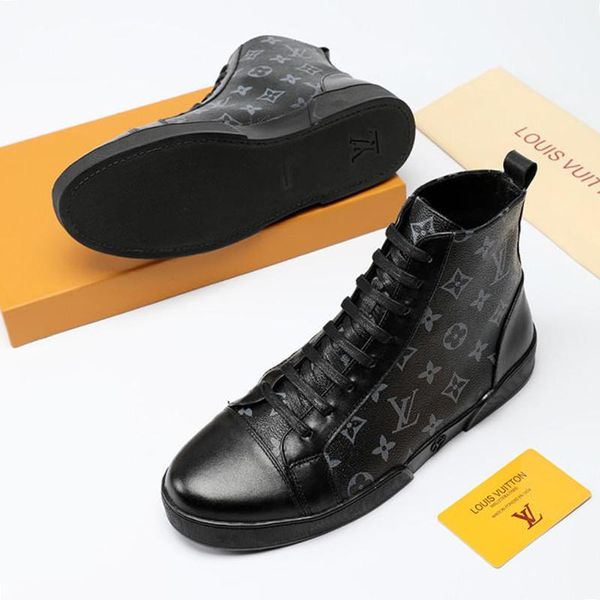

new 2020 men shoes fashion lace -up fashion sneakers chaussures pour hommes tattoo sneaker boot mens shoes casual design ankle boots sale