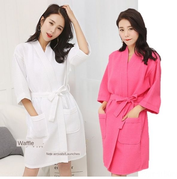 

btpui чистого хлопок вафельного отель красота bathrobebathrobe bathrobebathrobe весна и летом тонкий пот испаряться одеждой сауны одежды кра