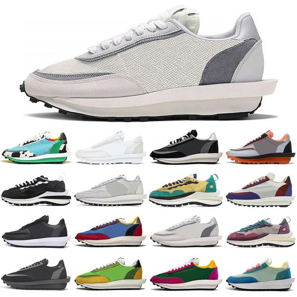 

nike sacai дешевые коренастого dunky вафельного ldv л.д. пегас мужчины женщина кроссовки черного белого нейлон pure platinum мужских тренажё