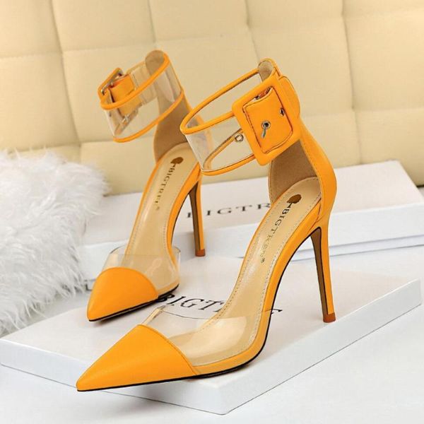 

koovan women pumps 2020 new stiletto high heels 10cm pointed slip-on sandals wedding dress shoes for women lady size 43, Black