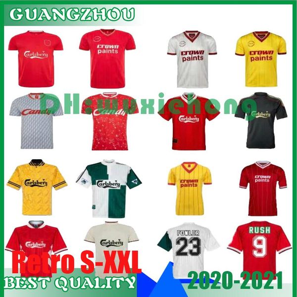

85 86 далглиш ruddock мужские ретро футбол джерси 93 97 фаулер redknapp райт mcmanaman 05 10 gerrard torres маскерано футбол рубашка s-xxl, Black;yellow