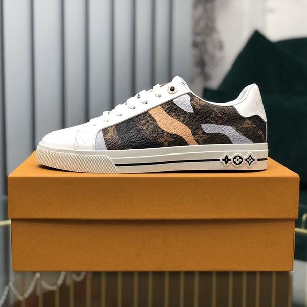 

2021-2020k new limited edition luxury design мужские кожаные кроссовки printed все мужские -матч мода повседневная обувь мужская обувь банке, Black