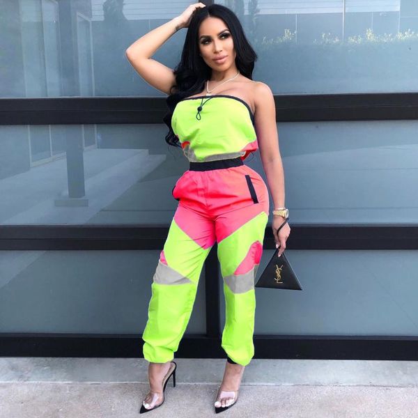 

running sets wrap-up jumpsuit outfit women long sport suits active tracksuit joggers tracksuits tee biker outfits, Black;blue