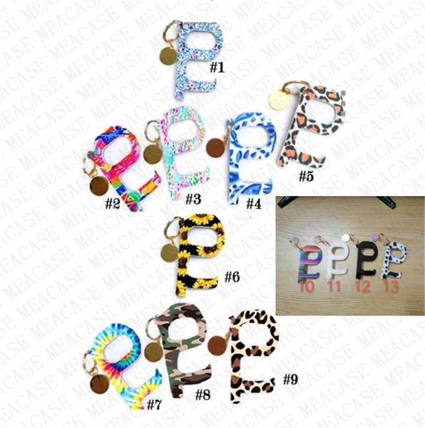 

2020 safety protection isolation no-touch opener elevator button contactless tool non-contact safety door handle brass key chain d72709