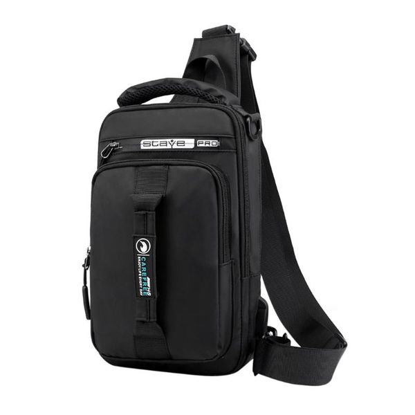

men fashion outdoor oxford usb versatile shoulder bag messenger bag chest crossbody bags for men sling with business#r15