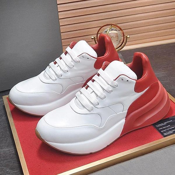 

oversized runner mens shoes design comfortable autumn and winter breathable sports low lace -up luxury casual men shoes drop ship, Black