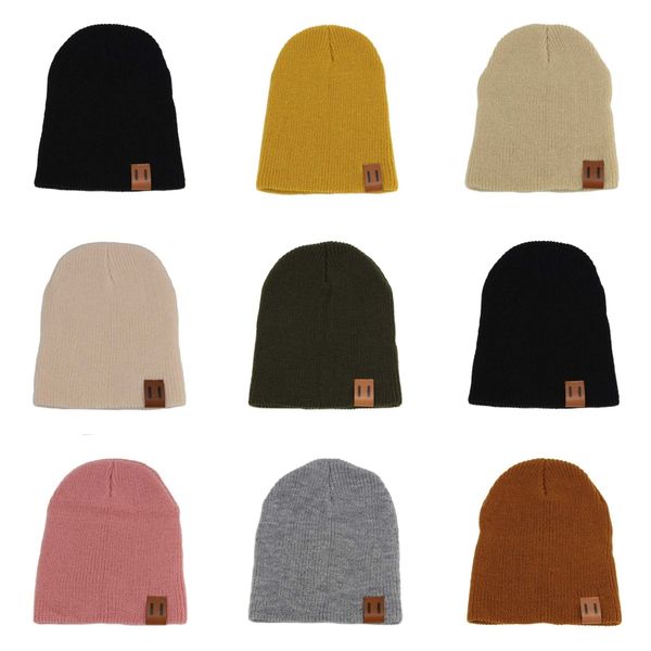 

22 style baby knit hat fashion kids candy colors soft hat lovely girl winter beanies cap outdoot warm travel cap da024#908, Blue;gray