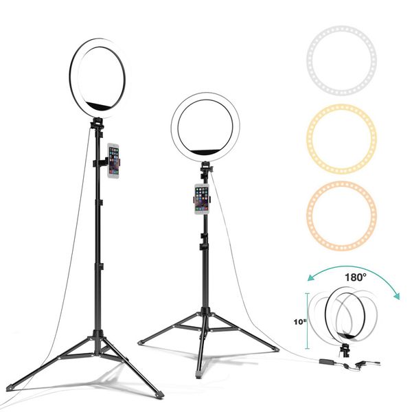 

ring fill light tripod led deskvideo live pgraphy fill light bracket