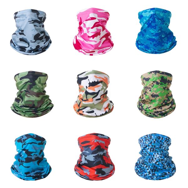 

party masks camouflage skiing headwear mask cycling neckwear tubular polar reversible bandana outdoor turban magic skull scarf fy4048#670#44, Black