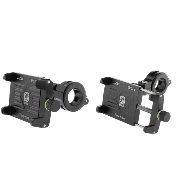 

2pcs universal motorcycle handlebar phone holder mount w/ usb charger alloy