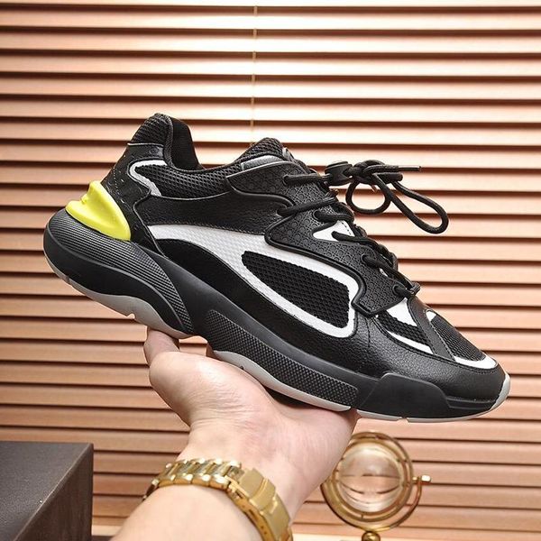 

black b24 sneaker men 's shoes vintage footwears outdoor walking luxury lace -up men comfortable shoes sale scarpe da uomo