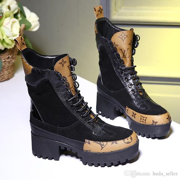 

2020 laureate platform desert boot womens shoes zapatos de mujer comfortbale women boots fashion style lace -up casual women shoes drop ship