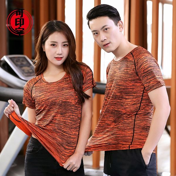 

clothes men's and women's running fitness quick-drying clothes large size t-shirt sports outdoor short sleeve quick-drying t-shirt, Gray;blue