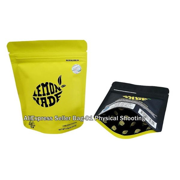

nade)new cookies bag mylar resealable packaging only bag, only empty bag, with anti-counterfeiting trademark and label