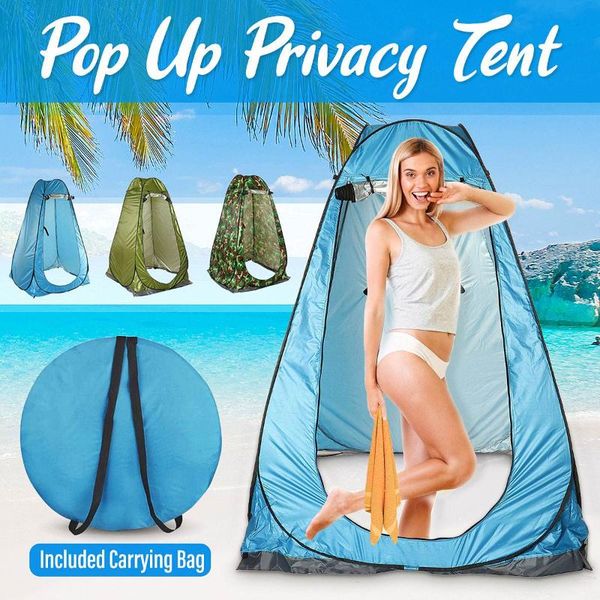 

up privacy tent portable uv protection changing room outdoor dressing tent auto shower toilet camping