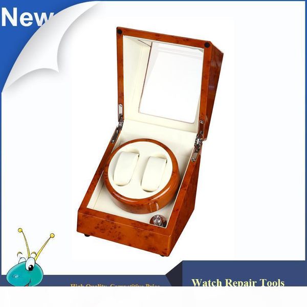 

wholesale- ultra luxury painting yellow 2+0 watch winder,german silent motor 5 modes automatic watch winder, Black