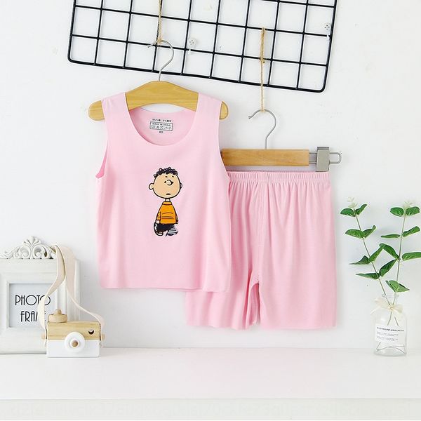 

g8p9z summer thin men's baby women's baby traceless wide shoulder suit sleeveless vest two-piece children's vest clothing chi