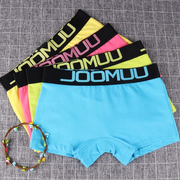 

women boyshort panties simple cotton boxer mid-rise female solid color handsome t neutral ladies briefs underwear -2xl, Black;pink