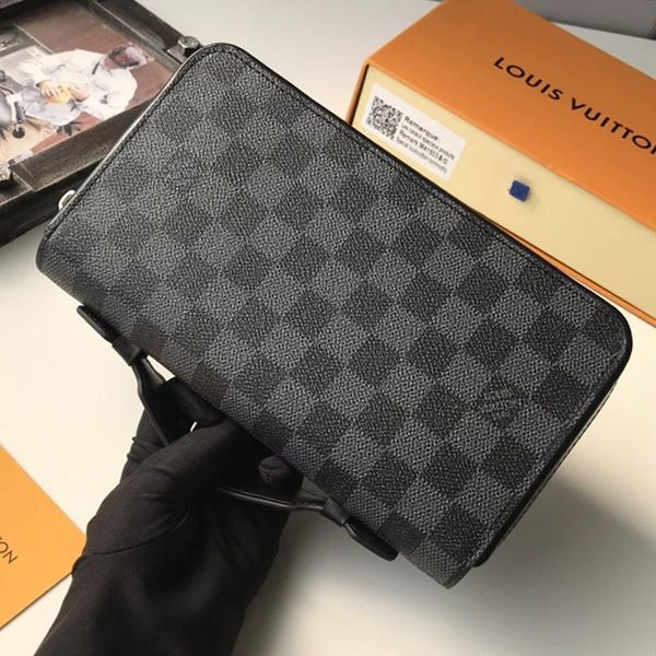 

vintage designer mens wallet purses new arrival retro leather long wallets phone money card holder totes men purse handbags high quality