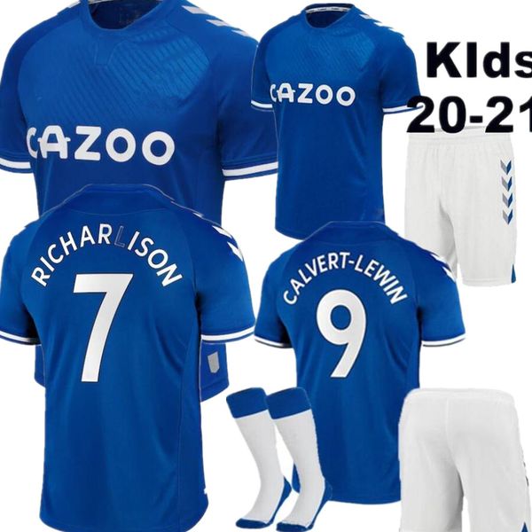 

2021 kean soccer jerseys 20 21 richarlison sigurdsson everton football shirt 2020 andre gomes keane bernard walcott tosun men kids kit, Black;yellow