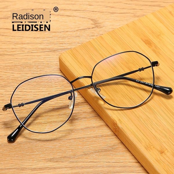 

radisson new korean fashion metal blue-proof frame men's and women's round fashionable frame 1901 glasses glasses, Silver