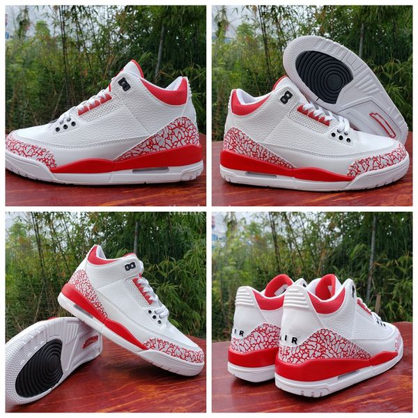 

2020 new 3 fragment blue red white men basketball shoes black traienrs red cement shoe sports fire infrared mens sneakers size us7-13