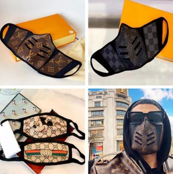 

popular design half face mouth cover mask designer trend cover leather ladies handbag tote bags womens mens backpack masks