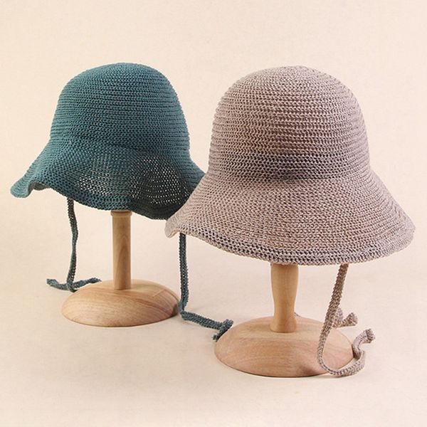 

women summer visors hat foldable sun hat wide large brim beach straw beach uv protection cap, Blue;gray