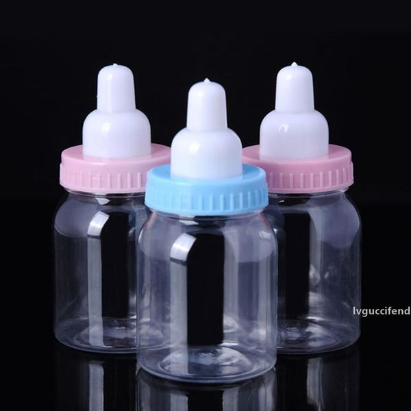 

12pcs/lot baby shower gift milk candy box storage bottle boy girl baptism christening brithday party favors candy box