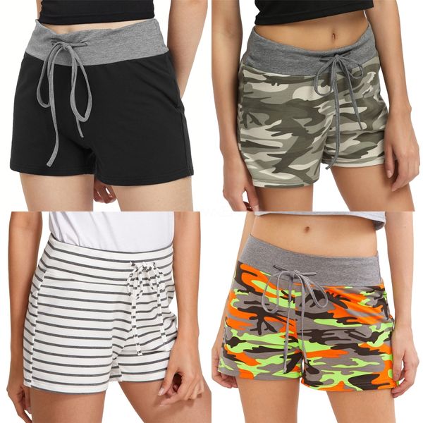 

плюс размер шорты женщины streetwear 2020 корейских женщины шорты письма sweatpants summer casual male короткой длина колено # 605 # 7121, White;black
