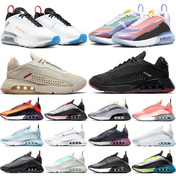 

2090 running shoes for men women mens trainers pure platinum be true triple black white aurora green sports sneakers size 36-45