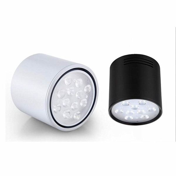 

12pcs 3w/5w/7w/9w/12w/15w led round downlight led ceiling lamp surface mounted kitchen bed room bathroom lamp ac85-265v