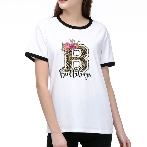 

Fashion Women Designer T Shirt Casual Summer Tees with Letter Printed Womens Casual New Stylish T Shirts 2 Colors Size S-2XL, White