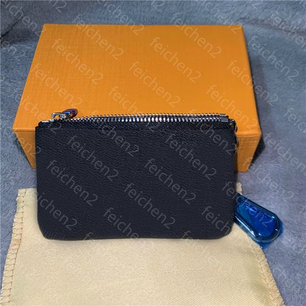 

key pouch coin purses damier leather holds fashion classical women key holder coin purse small leather key wallets 5 color with box j6cr, Red;black