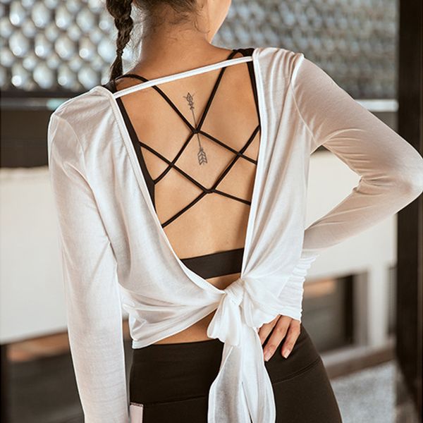 

sexy backless толстовка сыпучие дышащий жилет вверх женские gym запуск футболки фитнес йога футболка активная одежда женский джерси, White;red